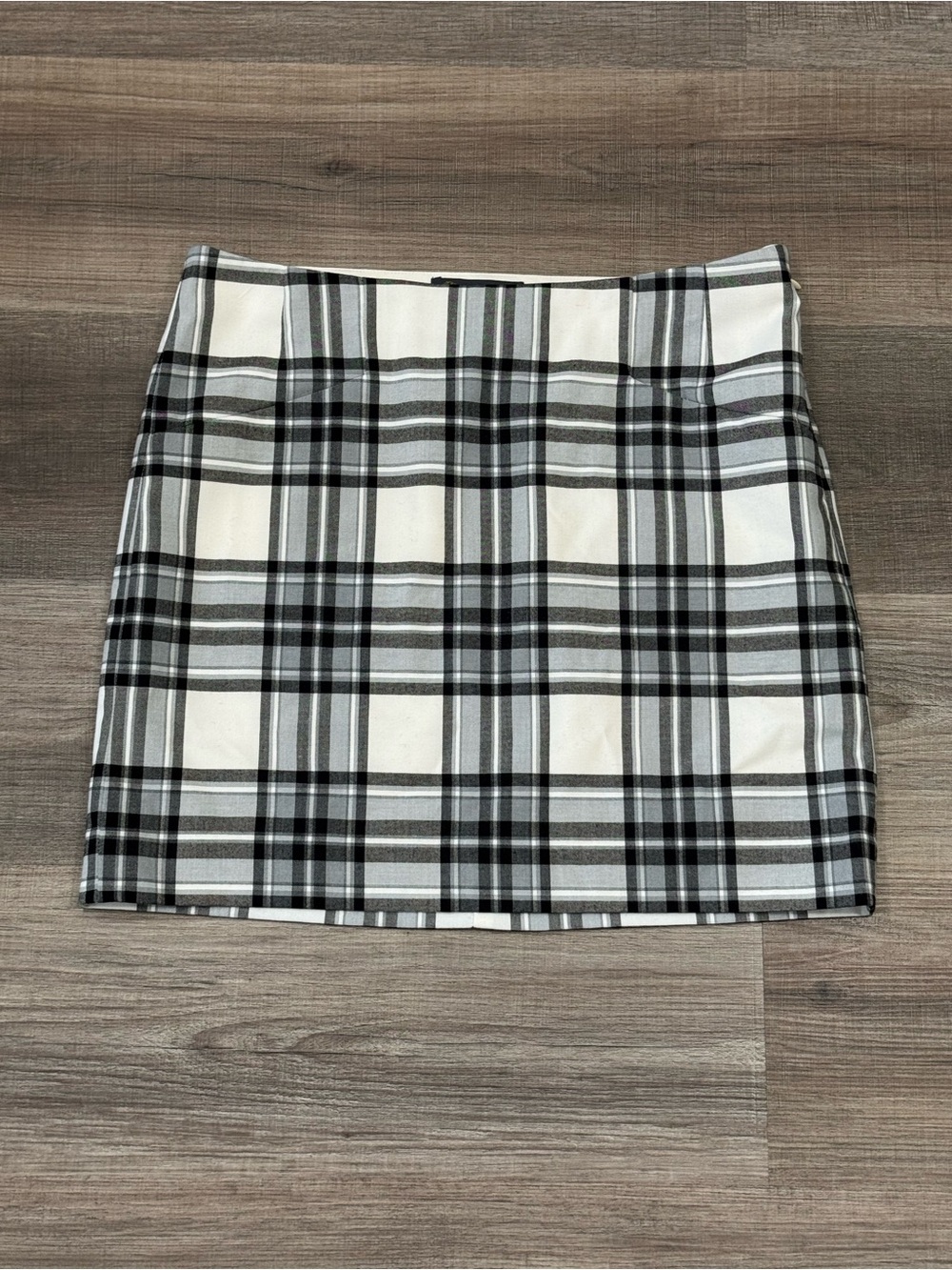 Outback Red Black and White Plaid Mini Skirt
